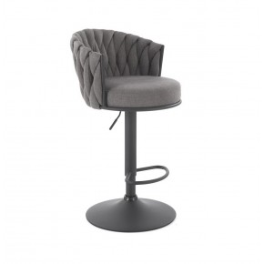 Стул барный HALMAR H125 серый/черный